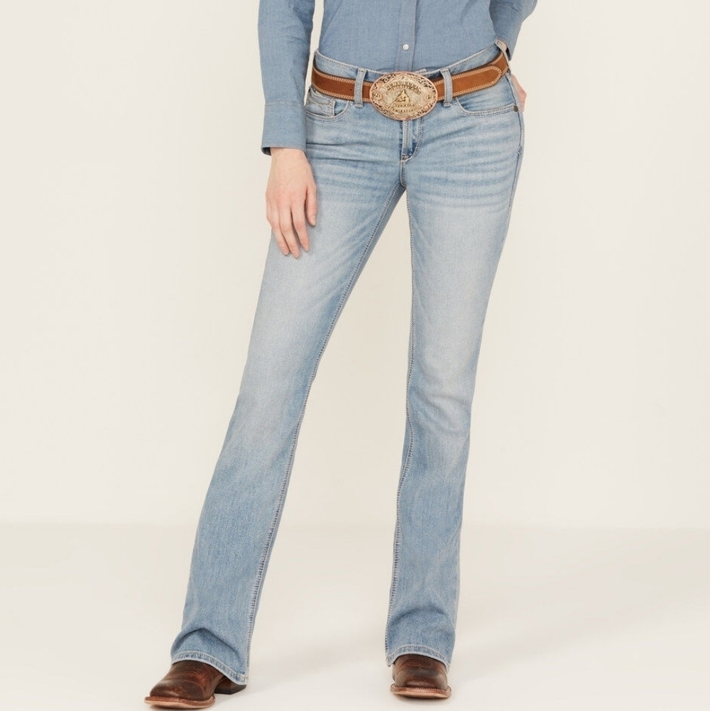 Sz 30R Ariat REAL Perfect Rise Arrow Fit Penelope Stretch Bootcut Jeans
